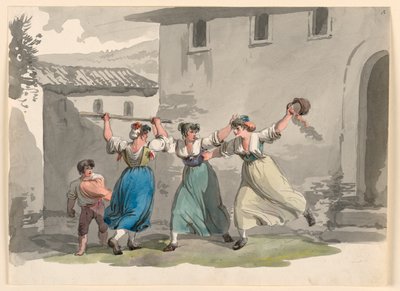 Fight of Women in Rome by Bartolomeo Pinelli
