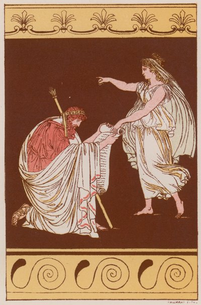 Numa Pompilius and the Nymph Egeria by Bartolomeo Pinelli