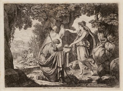Numa Pompilius with the nymph Egeria by Bartolomeo Pinelli