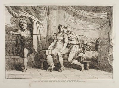 Paolo da Malatesta and Francesca da Rimini surprised by Gianciotto Malatesta by Bartolomeo Pinelli