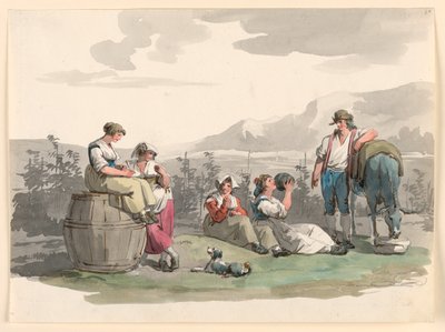 Rest During the Vintage by Bartolomeo Pinelli