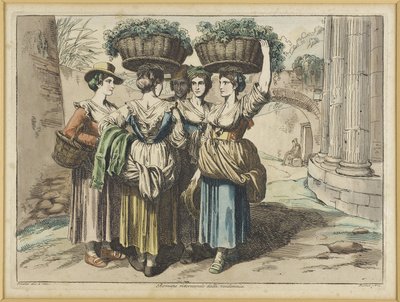 Romane Returning from the Harvest by Bartolomeo Pinelli