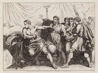 Suicide of Cato the Younger, 46 BC by Bartolomeo Pinelli