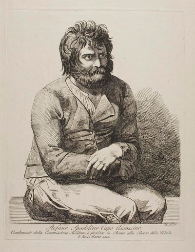 The Robber Chief Stefano Spadolino by Bartolomeo Pinelli