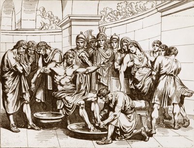 Death of Seneca, engraving by Bartolomeo Pinelli by Bartolomeo Pinelli