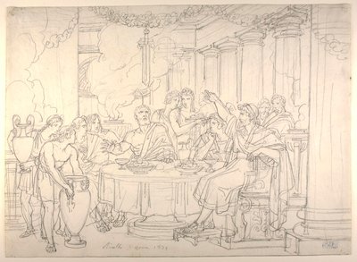 The Sword of Damocles by Bartolomeo Pinelli