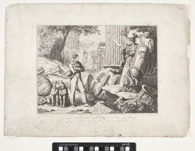 Title Print with Bartolomeo Pinelli and Rome by Bartolomeo Pinelli