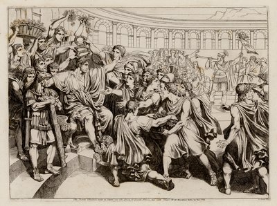 Titus Quinctius Flamininus proclaiming the freedom of the Greek states by Bartolomeo Pinelli