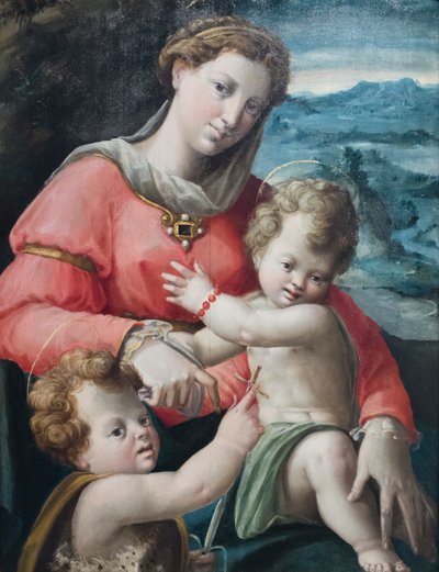 Madonna and Child with the Young St John by Bartolomeo called Bagnacavallo Ramenghi