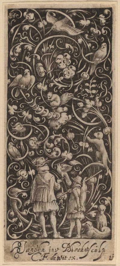 Ornament with Foliage and Birds by Bartolomeus van Lochom after Hans Janssen