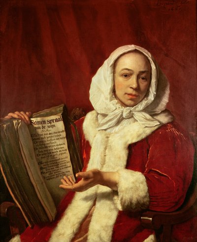 A Young Woman Celebrating Wine by Bartolomeus van der Helst