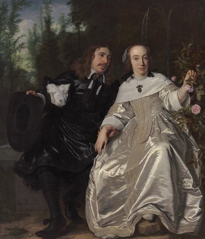 Abraham del Court and his wife Maria de Kaersgieter by Bartolomeus van der Helst