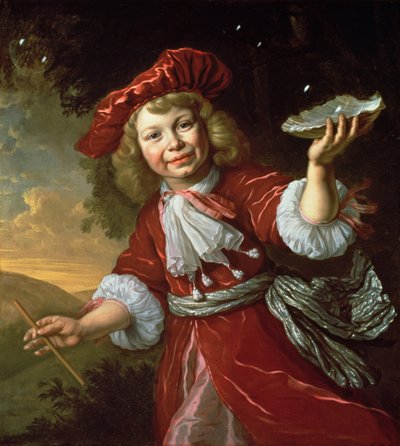 Homo Bulla: A Boy Blowing Bubbles, c.1665 by Bartolomeus van der Helst