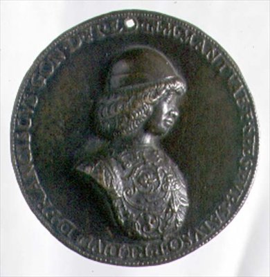 Portrait Medal Depicting Francesco Gonzaga II by Bartolommeo Melioli