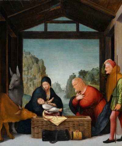 The Adoration of the Shepherds by Bartolommeo Suardi (circle of)