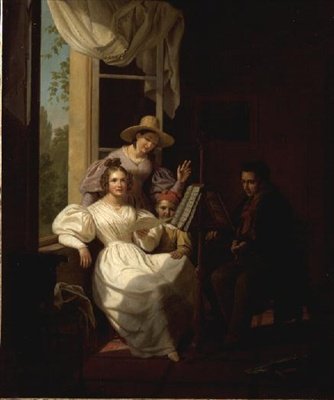 A Musical Party in an Interior by Basile de Loose