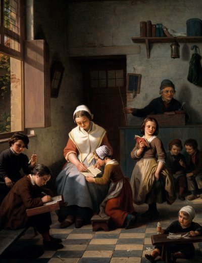 The Schoolroom by Basile de Loose