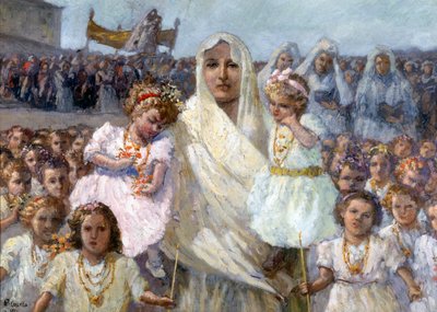 Procession of the Virgins of Rapino by Basilio Cascella
