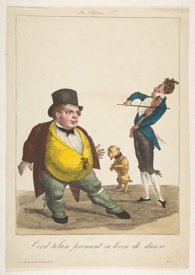 Lord-tolan Taking His Dance Lesson, La Passions, No. 7 by Basset