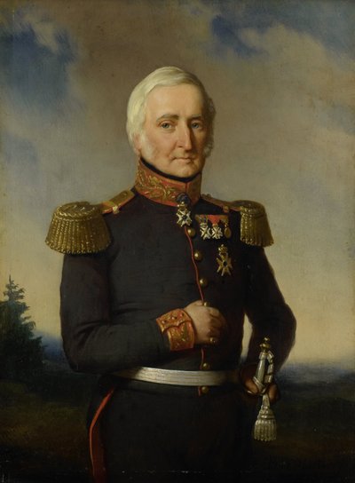 Huibert Gerard Baron Nahuys van Burgst (1782-1858). Member of the Council of the Dutch East Indies, in the uniform of titular major general by Bastiaan de Poorter
