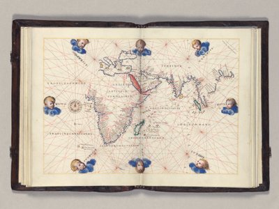 Chart 3: Indian Ocean, Portolan Atlas of the World, Venice by Battista Agnese
