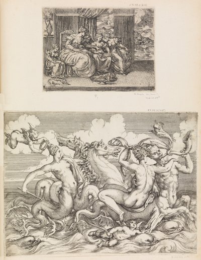 The School of Needlework. A Woman Teaches Young Women by Battista Angolo del Moro.