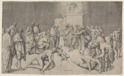 Ark of the Covenant in the Temple of Dagon by Battista Franco