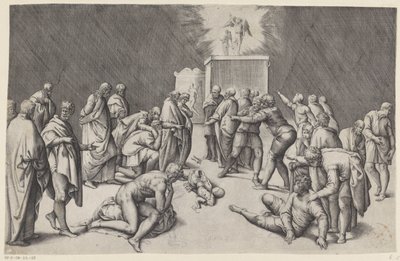 Ark of the Covenant in the Temple of Dagon by Battista Franco