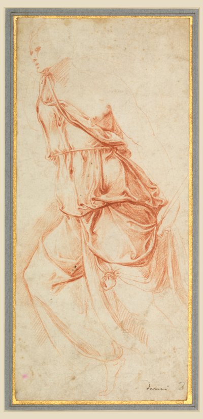 Drapery Study for the Angel of the Annunciation by Battista Franco