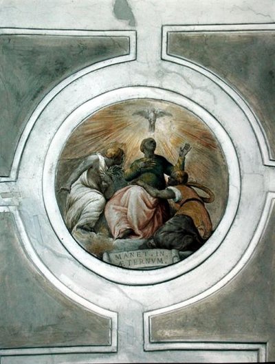 Representation of one of the Virtues (detail) by Battista Franco