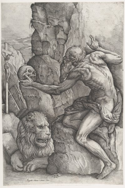 St. Jerome by Battista Franco