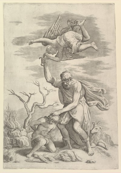 The Angel Staying the Arm of Abraham by Battista Franco Veneziano