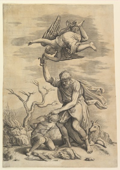 The Angel Staying the Arm of Abraham by Battista Franco Veneziano
