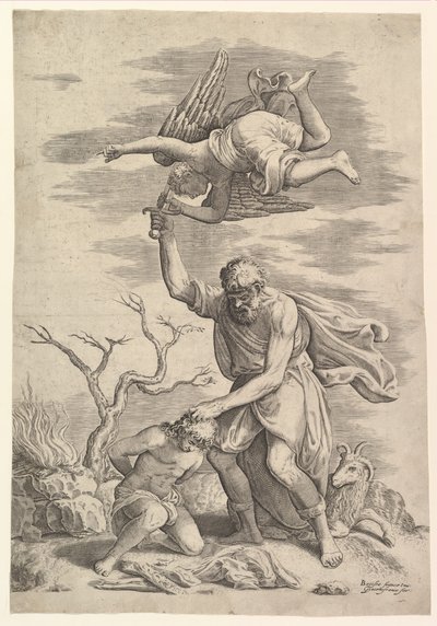 The Angel Staying the Arm of Abraham by Battista Franco Veneziano