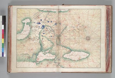 Map of Russia by Battista Giovanni Agnese