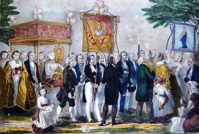 Procession of the Confrerie du Tres Saint Sacrament, Early 19th Century by Bautz Bautz