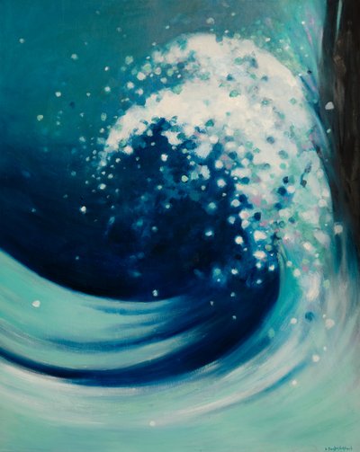 Crashing Ocean Wave by Beata Brząkalik-Gburek