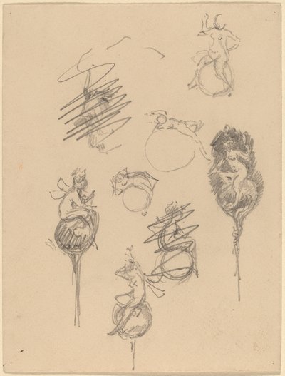 Studies for Jewelry Designs by Beatrice Godwin Whistler