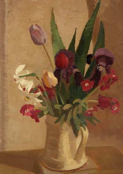 Tulips, Wallflowers and Narcissus by Beatrice H. Budgett