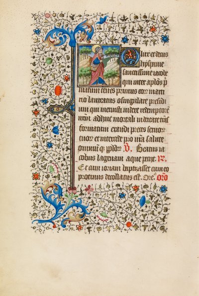 Saint James as a Pilgrim with a Purse and a Staff by Bedford Master