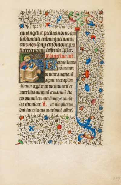 Saint Luke Painting an Image of the Virgin by Bedford Master