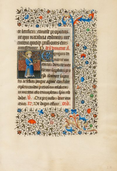 Saint Vincent with a Book and a Palm by Bedford Master