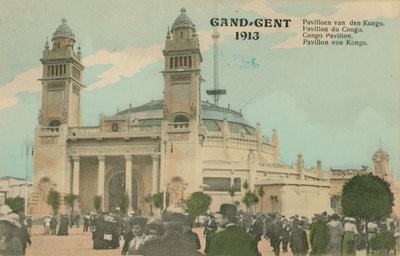 Congo Pavilion, Ghent, 1913 by Belgian Photographer