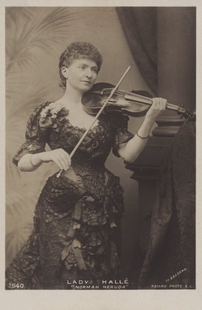 Wilma Neruda, Lady Halle by Belgian Photographer