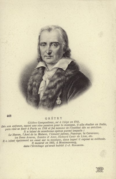 Andre Gretry, Belgian composer by Belgian School