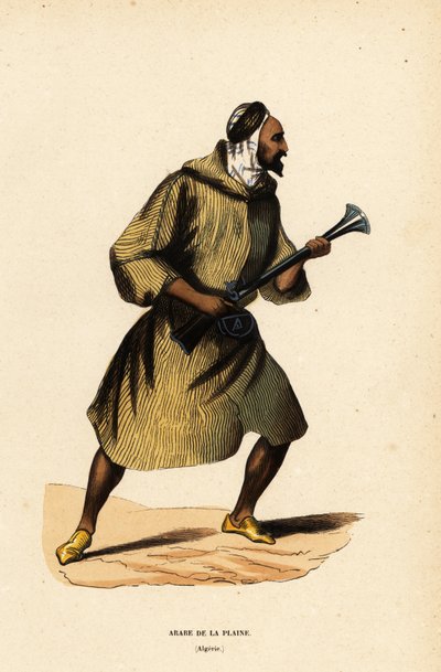 Arab of the Plains or Arab Chief of the Desert, Algeria by Belgian School