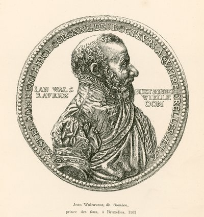 Jean Walravenz, Known as Oomken, Prince of Fools, at Brussels, 1563 by Belgian School