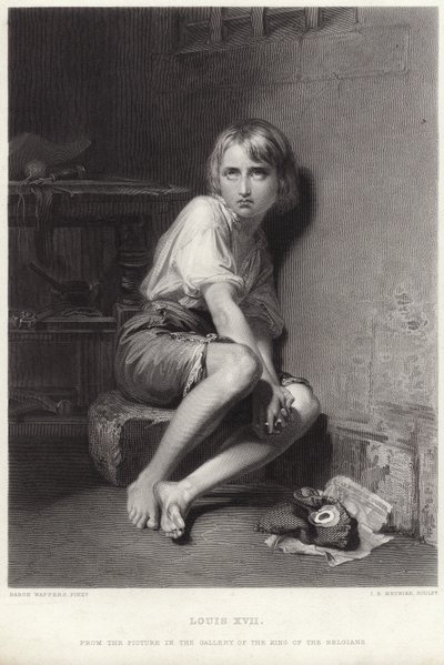 Louis XVII in the Temple by Belgian School