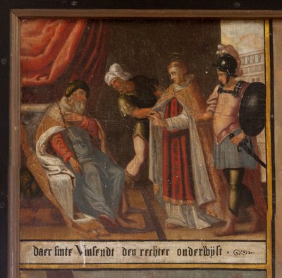 The martyr of Saint Vincent (detail) by Belgian School