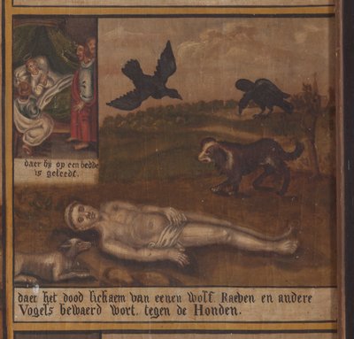 Maarke. Chapel (Sint-Vincentiuskapel). interior. Painting. The martyr of Saint Vincent. 19th century. (detail) by Belgian School